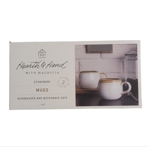 Hearth & Hand With Magnolia 10oz Stoneware Reactive Glaze Round Mugs 2pk - Picture 9 of 9